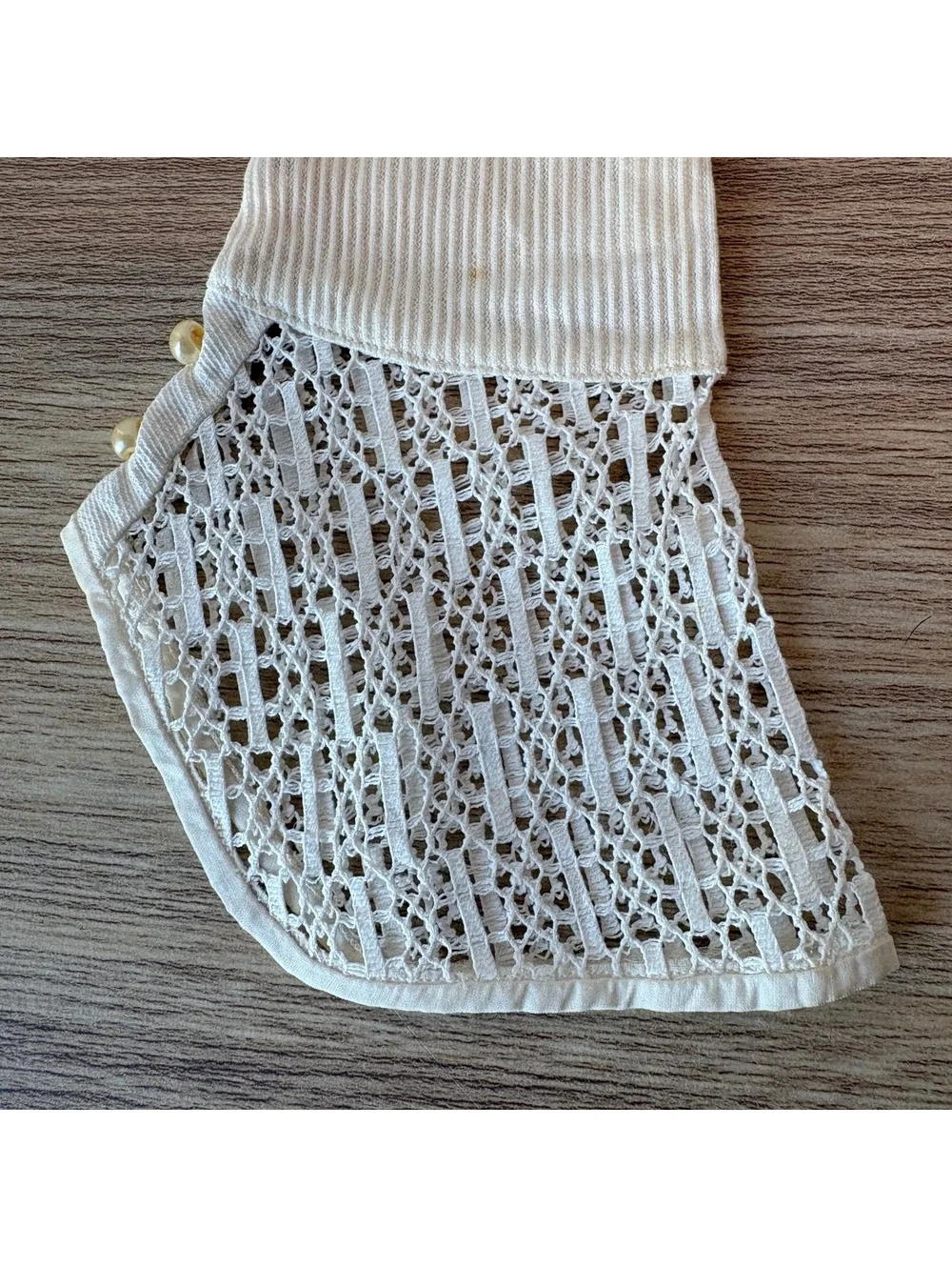 Vintage White Lace Gloves Bridal Victorian Formal Wedding Tea Party Costume